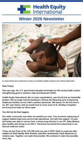 The first page of HEI's Winter 2026 Newsletter