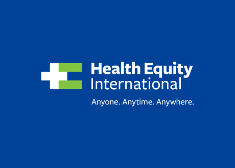 Health Equity International logo and tagline