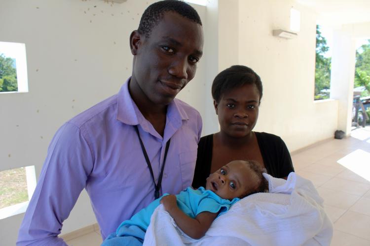 Lucia and her parents visit for a checkup