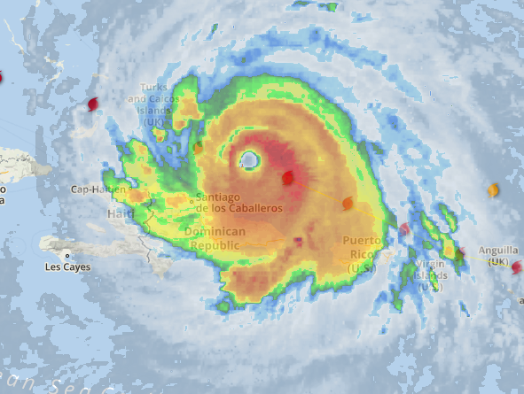 hurricane irma radar courtesy of Weather Underground