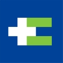 HEI logo image: white plus sign and green equal sign on blue background