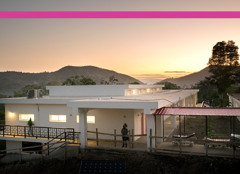 SBH's maternal health center at sunset