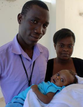 Lucia and her parents visit for a checkup